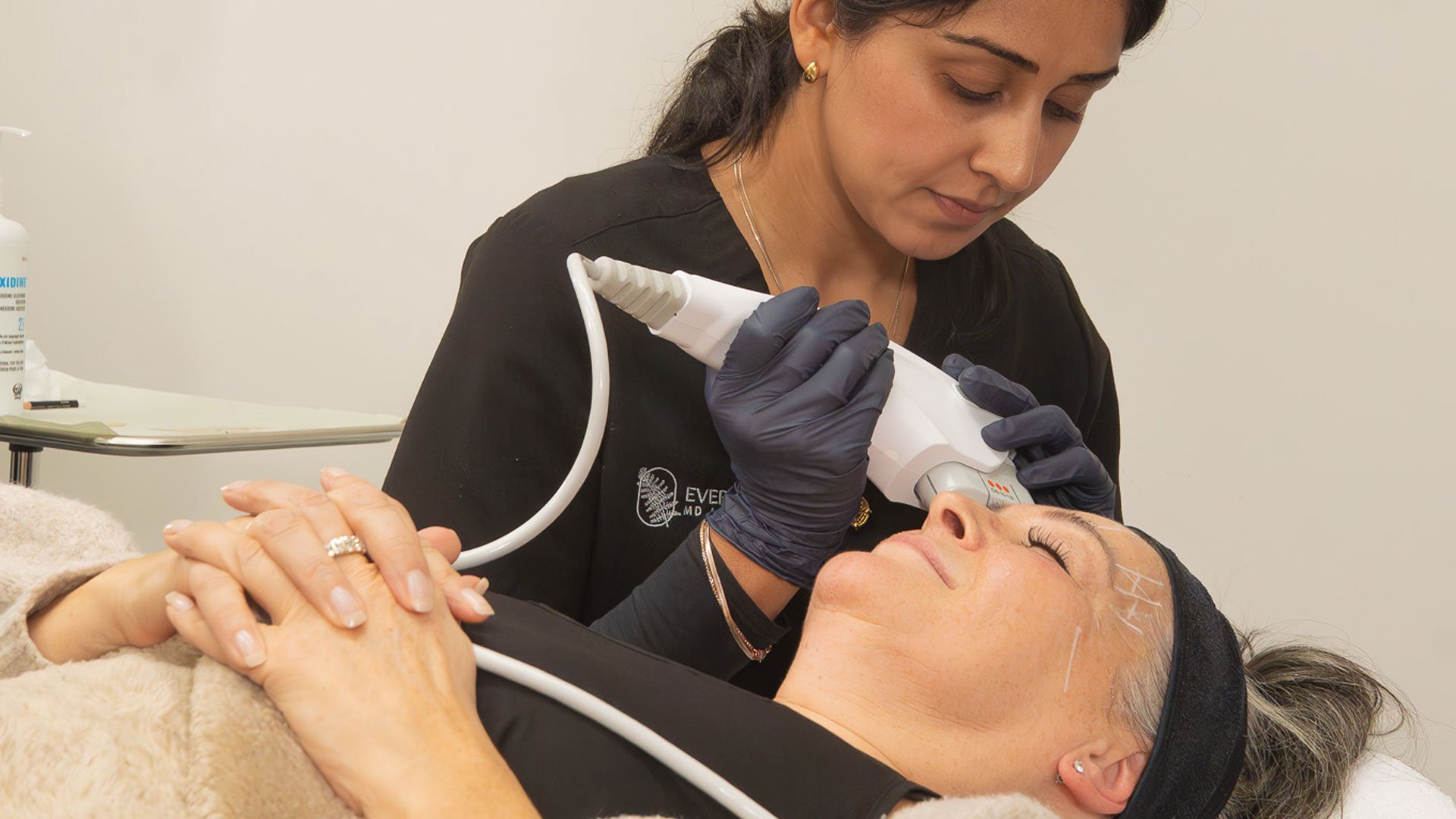 Ultherapy PRIME® treatment for non-invasive skin tightening at Evergreen MD Aesthetics in South Surrey—White Rock